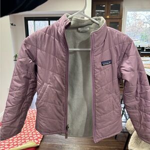 Patagonia Kids’ Reversible Jacket, Mauve, XS